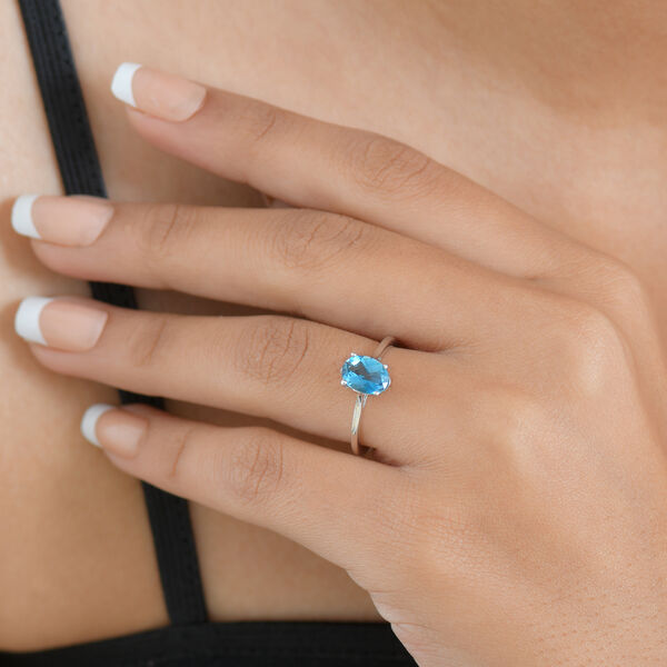 D'Joy London Blau Topas Ring - 1,47 ct. image number 2