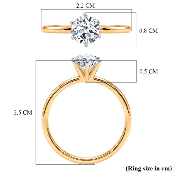 LUXURIANT DIAMOND - Lab Grown Diamant VS-EF Ring 585 Gold (Gr&ouml;&szlig;e 17.00) ca. 1,00 ct image number 5
