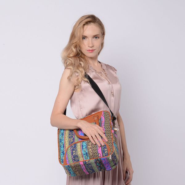 Boho Stil Handtasche, Gr&uuml;n image number 2