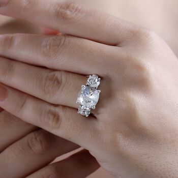J Francis gefertigt mit SWAROVSKI- Wei&szlig;er Swarovski Kristall Ring