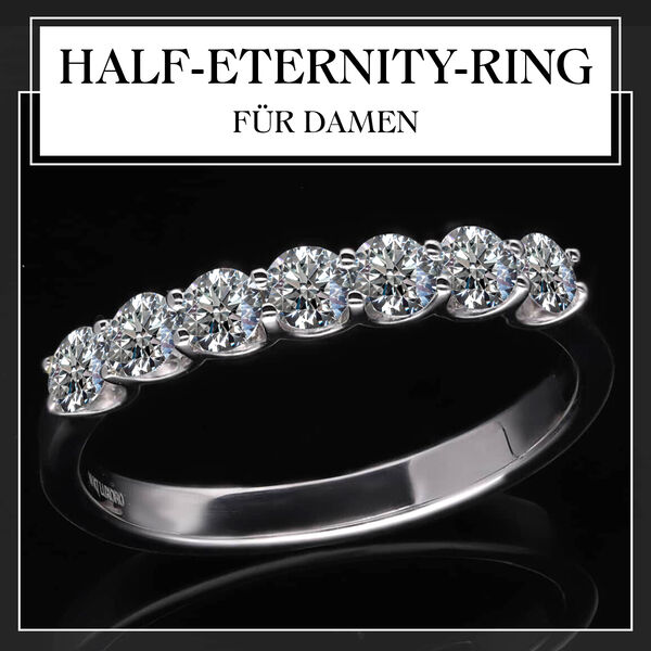 LUXORO SI-GH Labor Diamant Ring in 417 Wei&szlig;gold - 1 ct. image number 2