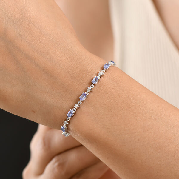 D'Joy Tansanit und Zirkon 20cm Armband - 4,45 ct. image number 3