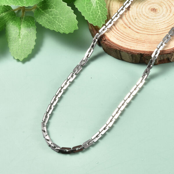 Schlichte Halskette, ca. 60+5 cm, Edelstahl image number 2