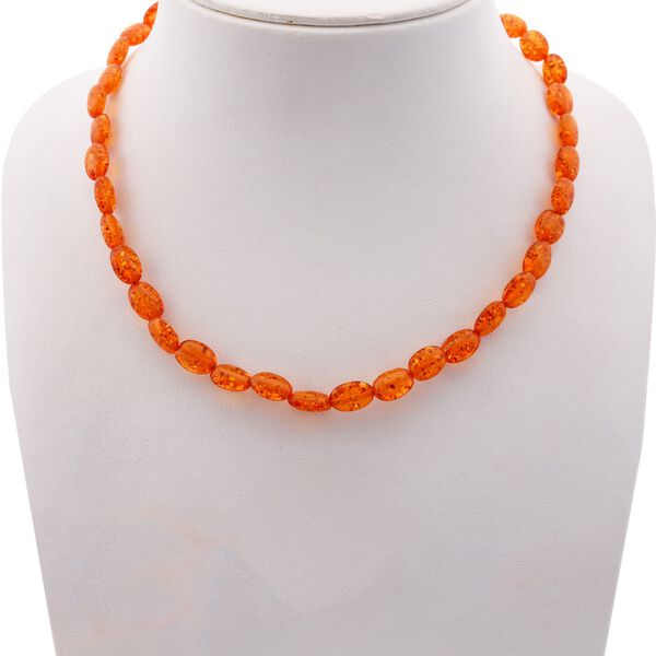 Synthetische Bernstein 45cm Halskette und 19cm Armband image number 3