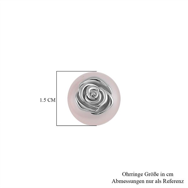 Weiße Muschelkernperle Ohrringe - 18 ct. image number 6