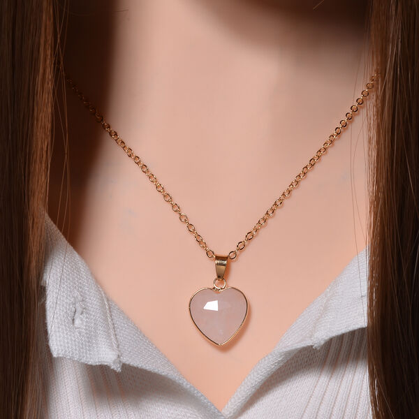 Rosenquarz Halskette ca. 50 cm Std Gelb ca. 12.50 ct image number 2