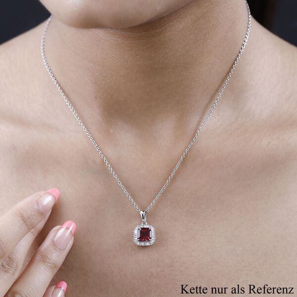 RHAPSODY AAAA Rubellit und VS EF Diamant Anh&auml;nger in 950 Platin - 2,24 ct. image number 8