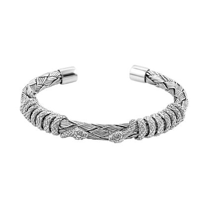 Royal Bali - 925 Silber Armreif, ca. 19 cm, ca. 45,11g