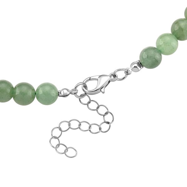 Gr&uuml;ne Aventurin Halskette, ca. 45 cm + 5 cm extender, ca. 230.00 ct image number 6