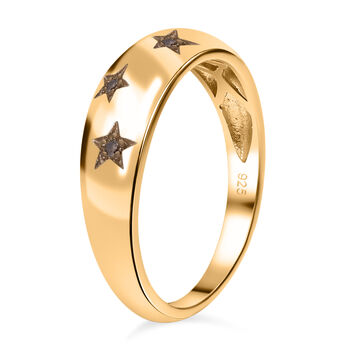 Funkelnder Champagner-Diamant-Ring