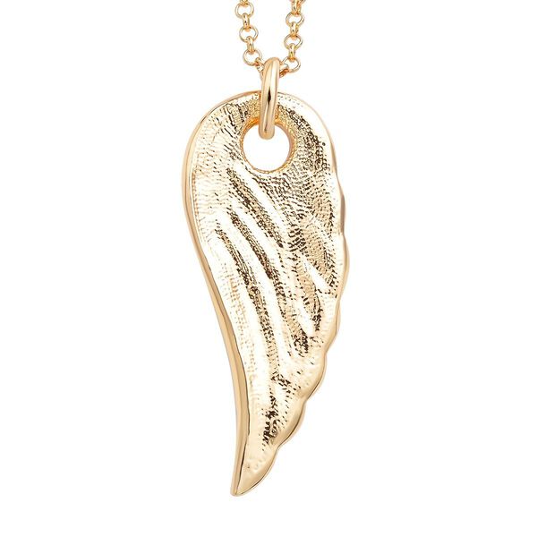 Wei&szlig;er Kristall Fl&uuml;gel-Anh&auml;nger mit Kette - 10 ct. image number 4