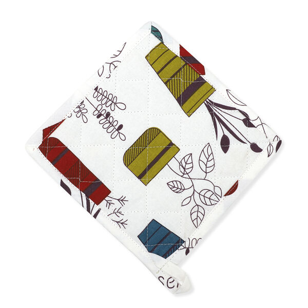 100% Baumwolle Küchen-Set, Schürze, Handschuh und Topflappen, Blumenvasen, 3 tlg. image number 5