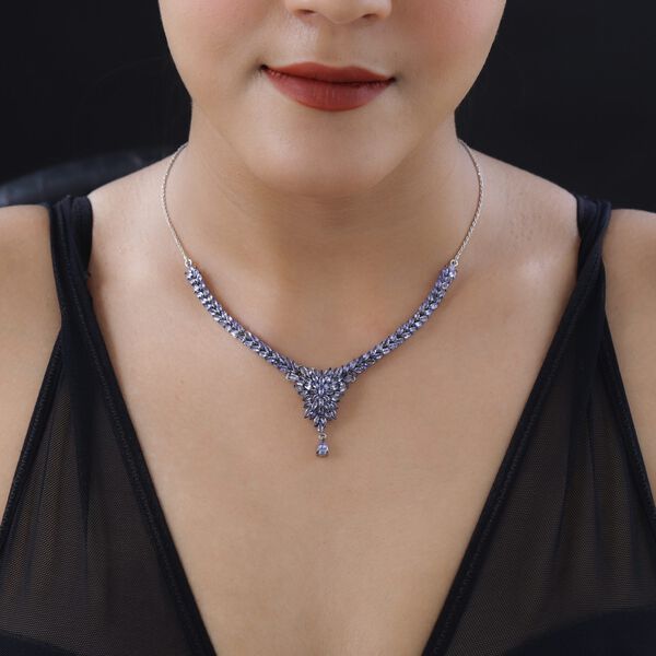 Tansanit Halskette, 45cm - 10,35 ct. image number 2