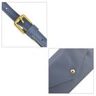 Close out deal - Crossbody Handtasche aus echtem Leder, 21x8x12 cm, Blau image number 4