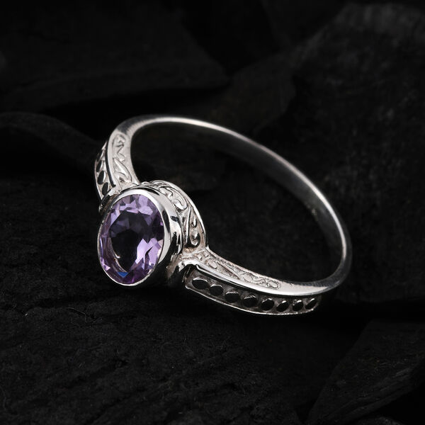 Royal Bali - rosa Amethyst-Ring, 925 Silber  ca. 1,10 ct image number 2