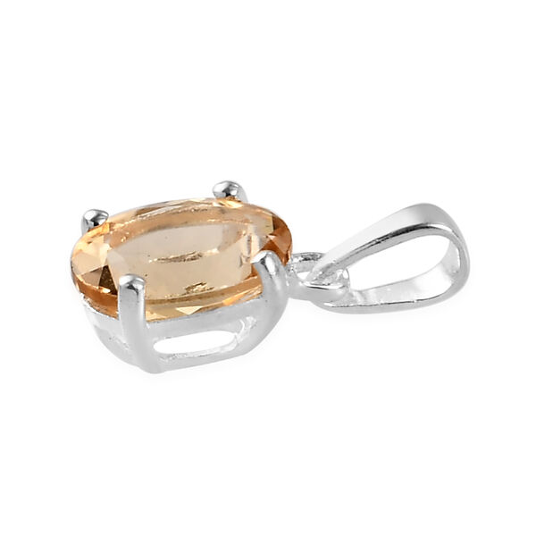 2er- Set, Citrin-Ohrstecker und Anhänger, 925 Silber ca. 1,59 ct image number 5