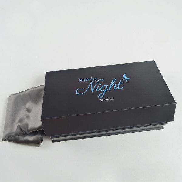 SERENITY NIGHT: Kissenbezug aus 100% Maulbeerseide, Schwarz image number 2