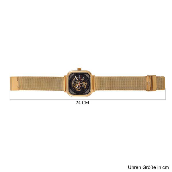 Reiner Edelstahl IP-GelbbeschichtungUhren 8.5 cm image number 8