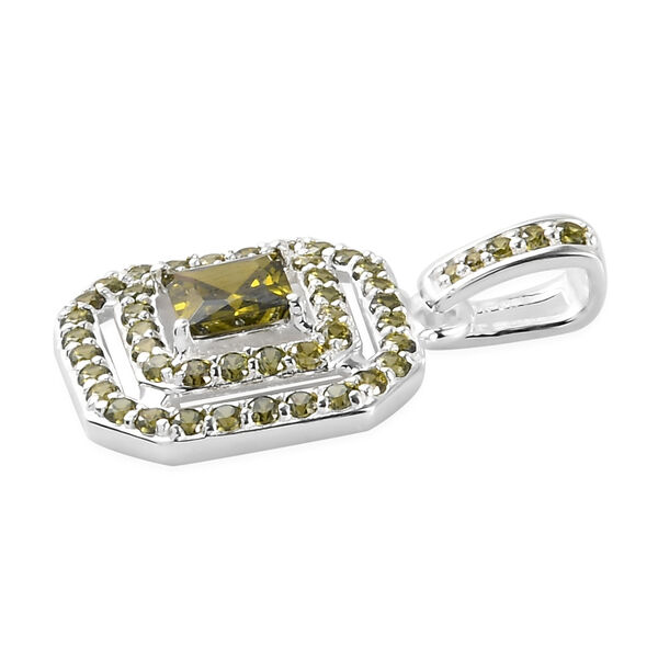 LUSTRO STELLA Peridot Zirkonia Anh&auml;nger 925 Silber image number 4