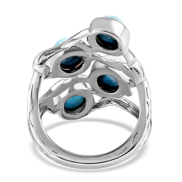 Larimar Ring  925 Silber Platin-&Uuml;berzug image number 6