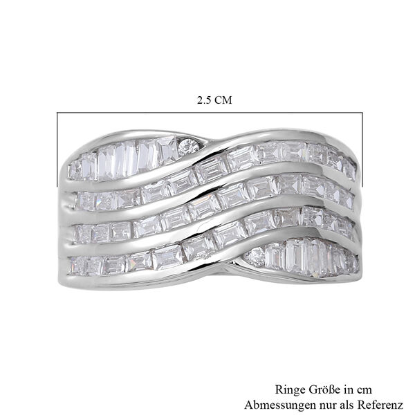 LUSTRO STELLA - Zirkonia Ring 925 Silber rhodiniert  ca. 0,81 ct image number 5