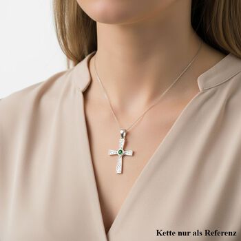 Royal Bali - Nat&uuml;rlicher Chromdiopsid Anh&auml;nger 925 Silber ca. 0.15 ct