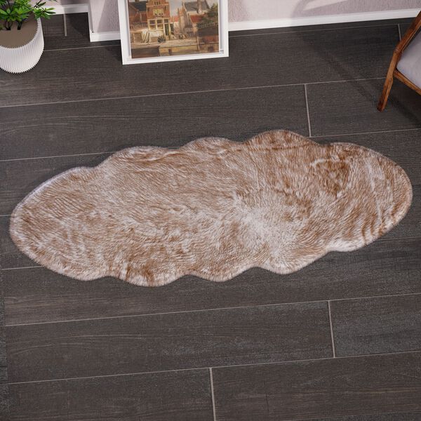 Kunstfell Teppich, wei&szlig; meliert image number 2