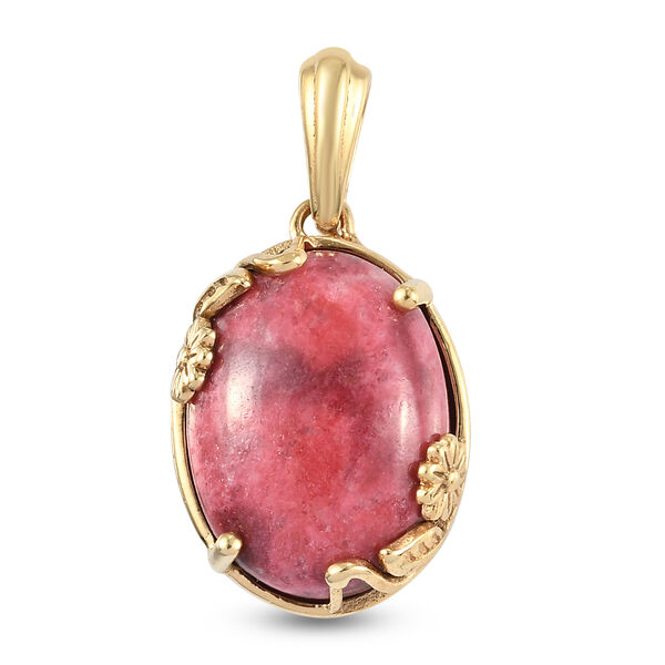 Thulit Anh&auml;nger 950 Kupfer Ionenbeschichtetes Gold Platin ca. 11,10 ct image number 0