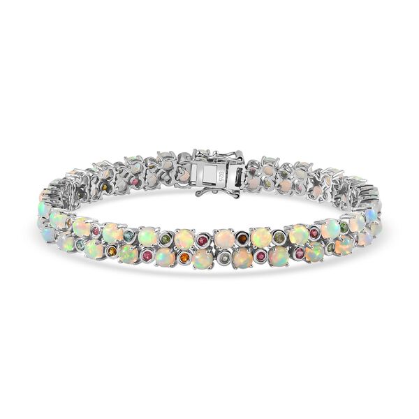 AA Natürliches, äthiopisches Welo Opal und Multi-Turmalin-Armband image number 0