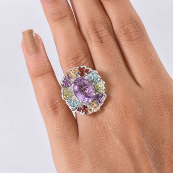 D'Joy AAA Rose De France Amethyst und Multi Edelstein Ring - 8 ct.