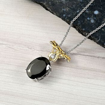 Elite Shungit, Wei&szlig;er Zirkon Schmuckset ca. 45 cm ca. 8.26 ct