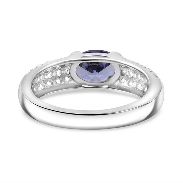 Lustro Stella blauer und weißer Zirkonia Ring image number 5