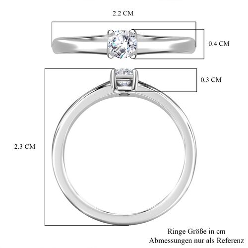 LUXURIANT DIAMOND - VS Labor Diamant Ring, 925 Silber rhodiniert - 0,25 ct. image number 7