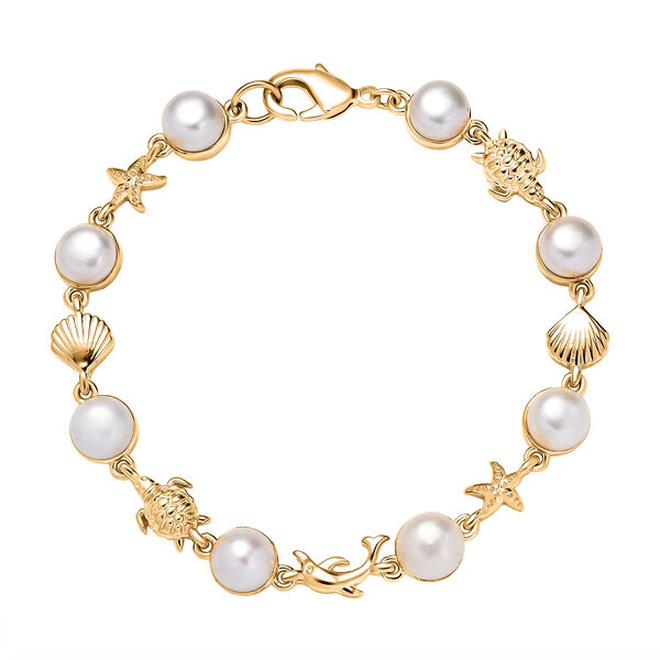 EVER TRUE Süßwasser Perle (7.5-8 mm) Armband ca. 19 cm Nickelfreies Messing 21.31 ct image number 0