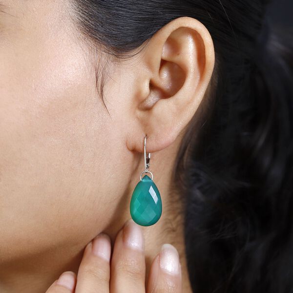 Verde Onyx Ohrringe - 27,80 ct. image number 3