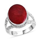 Royal Bali - D'Joy Koralle Ring 925 Silber (Größe 17.00) ca.