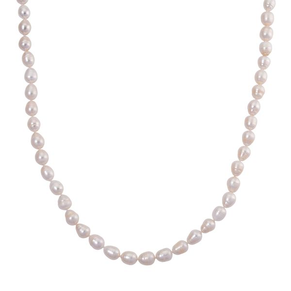 D'Joy weiße Süßwasser Perle 50cm Halskette image number 0
