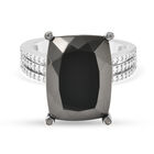 Elite Shungit und Zirkon Ring 925 Silber rhodiniert  ca. 7,28 ct image number 0