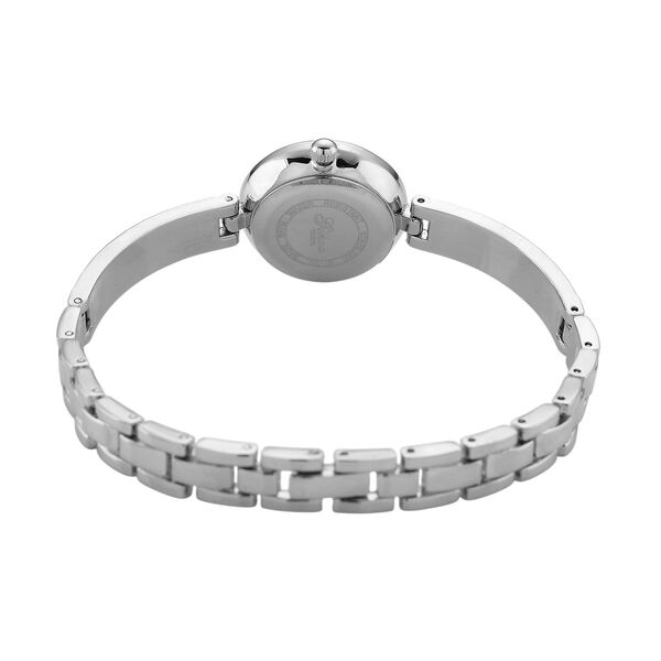 GENOA Time V2, Aquamarin-farbene Zirkonia, Kristalluhr, japanisches Uhrwerk, 316L Edelstahl, Blau image number 6