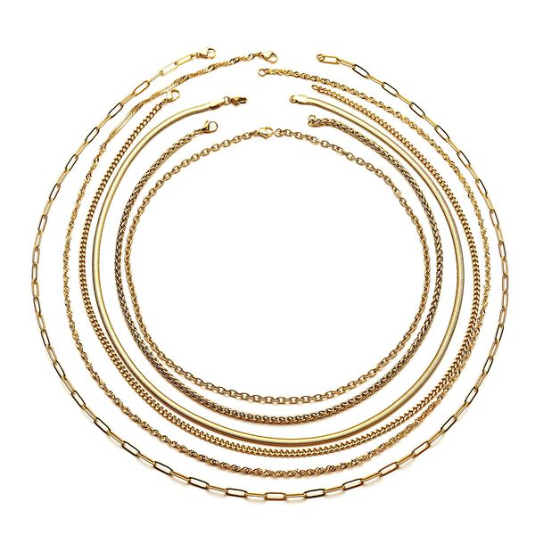 EVER TRUE zeitloses 15-teiliges Schmuckset in Goldton image number 2