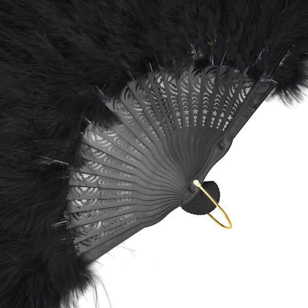 20iger Style Federf&auml;cher, wei&szlig; image number 4