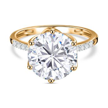 Moissanit Ring, ca. 4,78 ct.