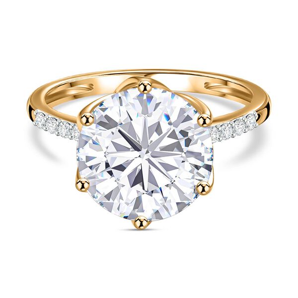 Moissanit Ring, ca. 4,78 ct.