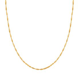 Singapurkette, 925 Silber vergoldet, ca. 50 cm
