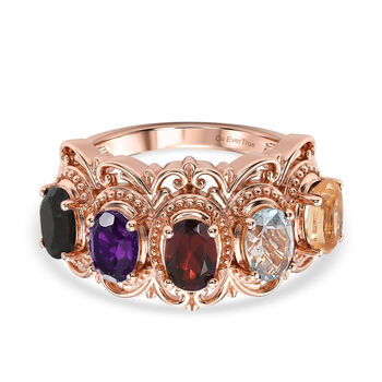 EVER TRUE Afrikanischer Amethyst Ring 950 Kupfer (Gr&ouml;&szlig;e 17.00) ca. 2,22 ct