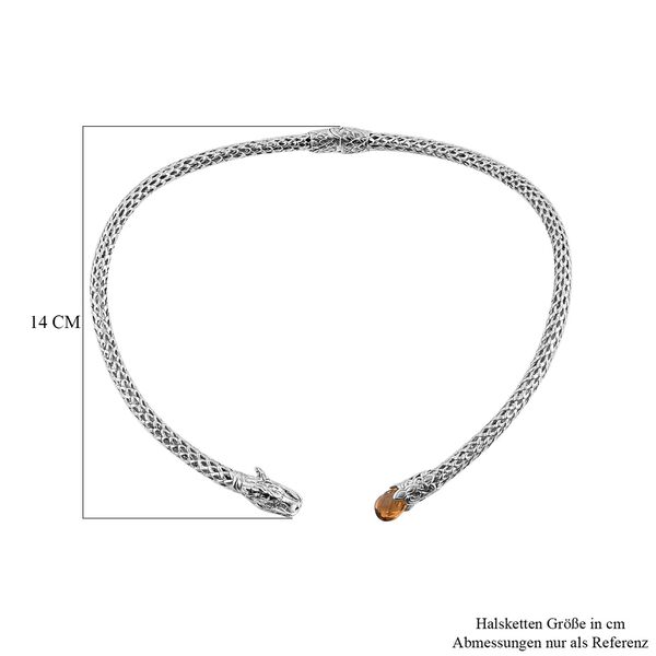 Royal Bali Kollektion- Citrin Halskette, 50 cm - 7 ct. image number 4