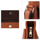 SENCILLEZ Crossbody Tasche aus echtem Leder, Größe 24x4,5x26,5 cm, Hellbraun image number 4