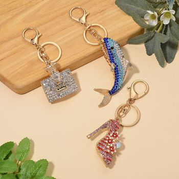 Wei&szlig;er Kristall Schmuckset Legierung emailliert, Legierung Std Gelb