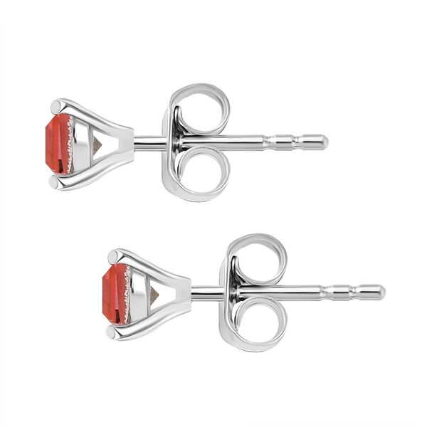 J Francis gefertigt mit SWAROVSKI Rose Pfirsich Swarovski Kristall Ohrringe 925 Silber image number 4