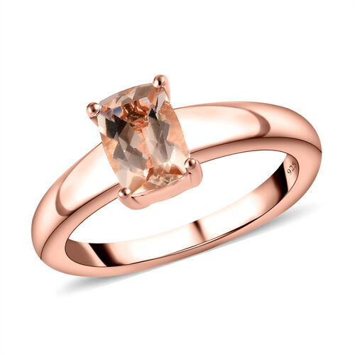Morganit-Ring, 925 Silber Roségold Vermeil  ca. 0,84 ct image number 0